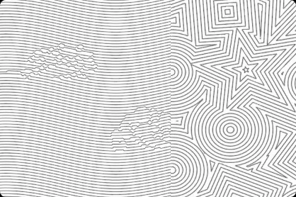 Continuous line security background