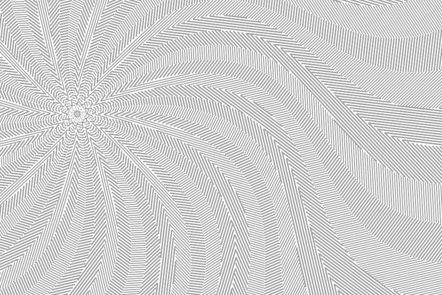 Flowing radial reflection lines